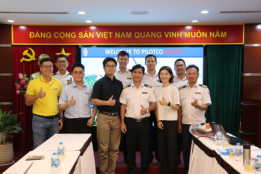 ĐẠI DIỆN HÃNG TÀU MOL ĐẾN THĂM VÀ LÀM VIỆC TẠI CÔNG TY HOA TIÊU HÀNG HẢI MIỀN NAM